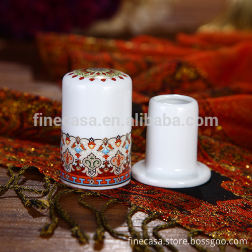 Luxury Fine Hyper White Porcelain Antique Toothpick Bottle of Persian Market